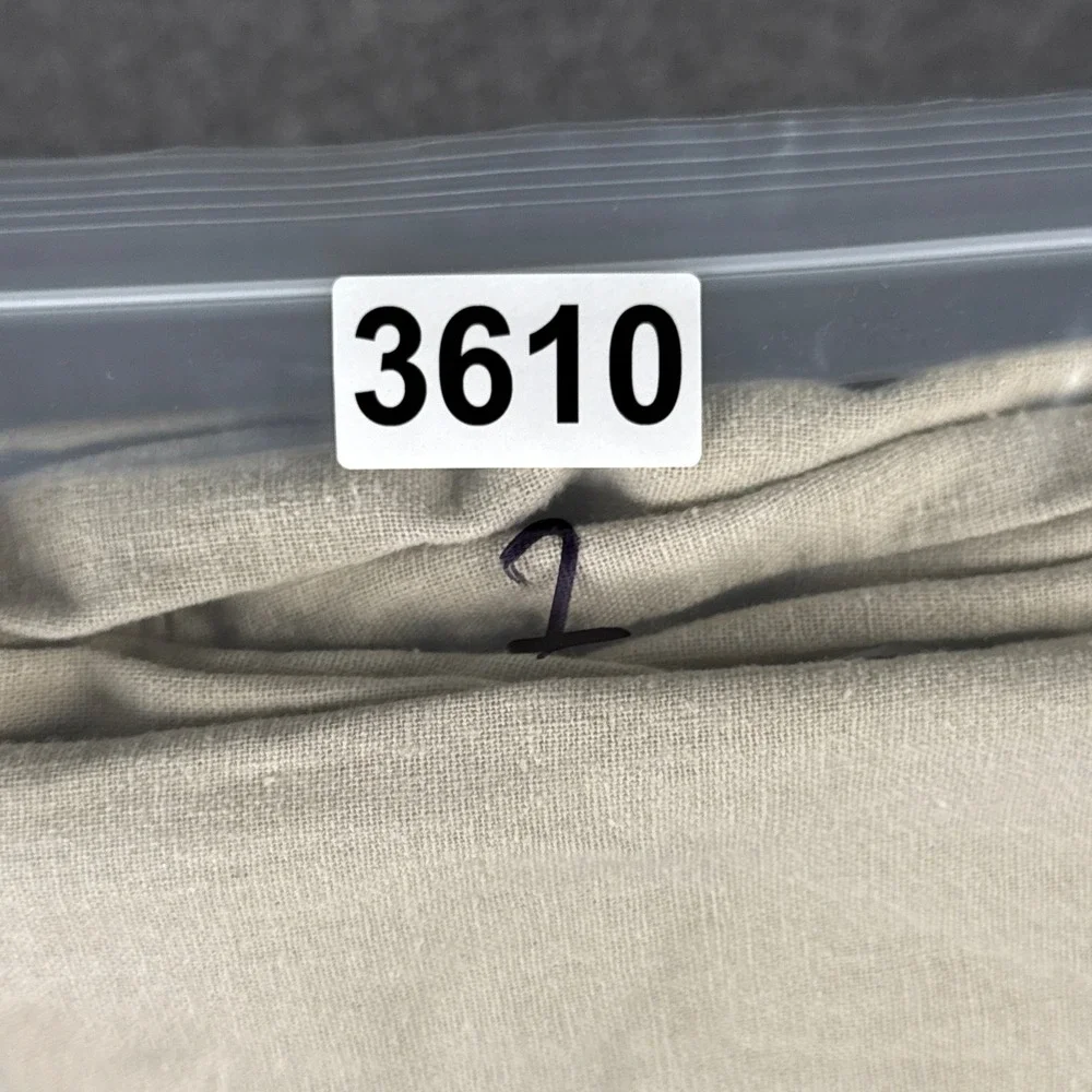 Cubavera Pants Mens XL Beige Drawstring Linen Blend Elastic Waist Casual Beach